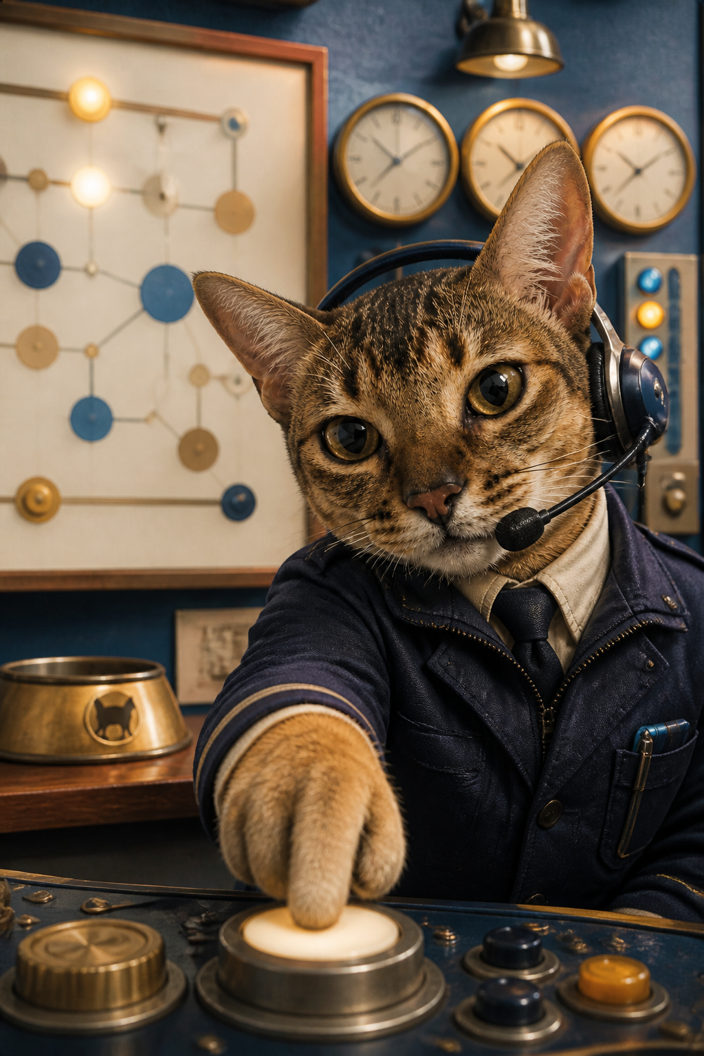 Dispatcher Pupa at the household control desk